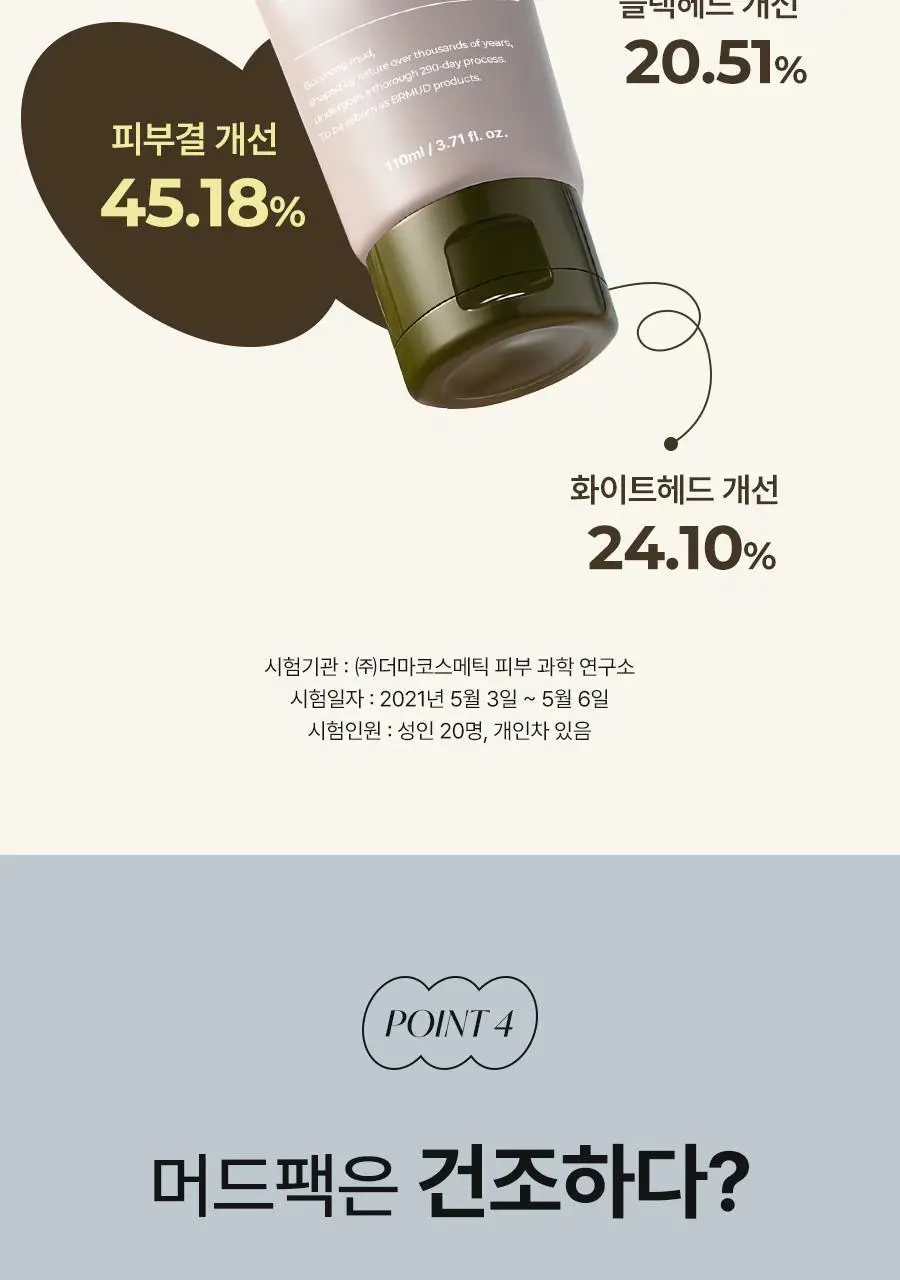 [모공삭제팩] 비알머드 릴리프 머드 마스크 110ml 상세페이지 28